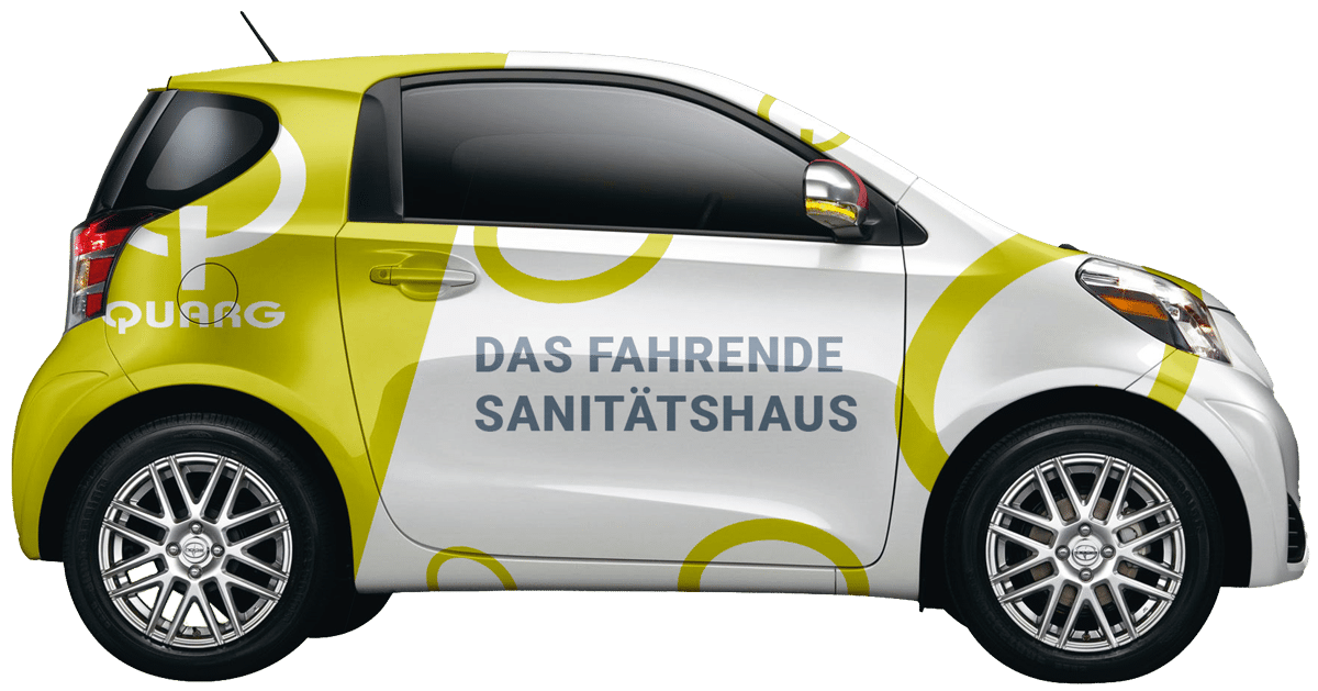 Mit dem "fahrenden Sanitätshaus" versorgt Quarg Sie auch zu Hause