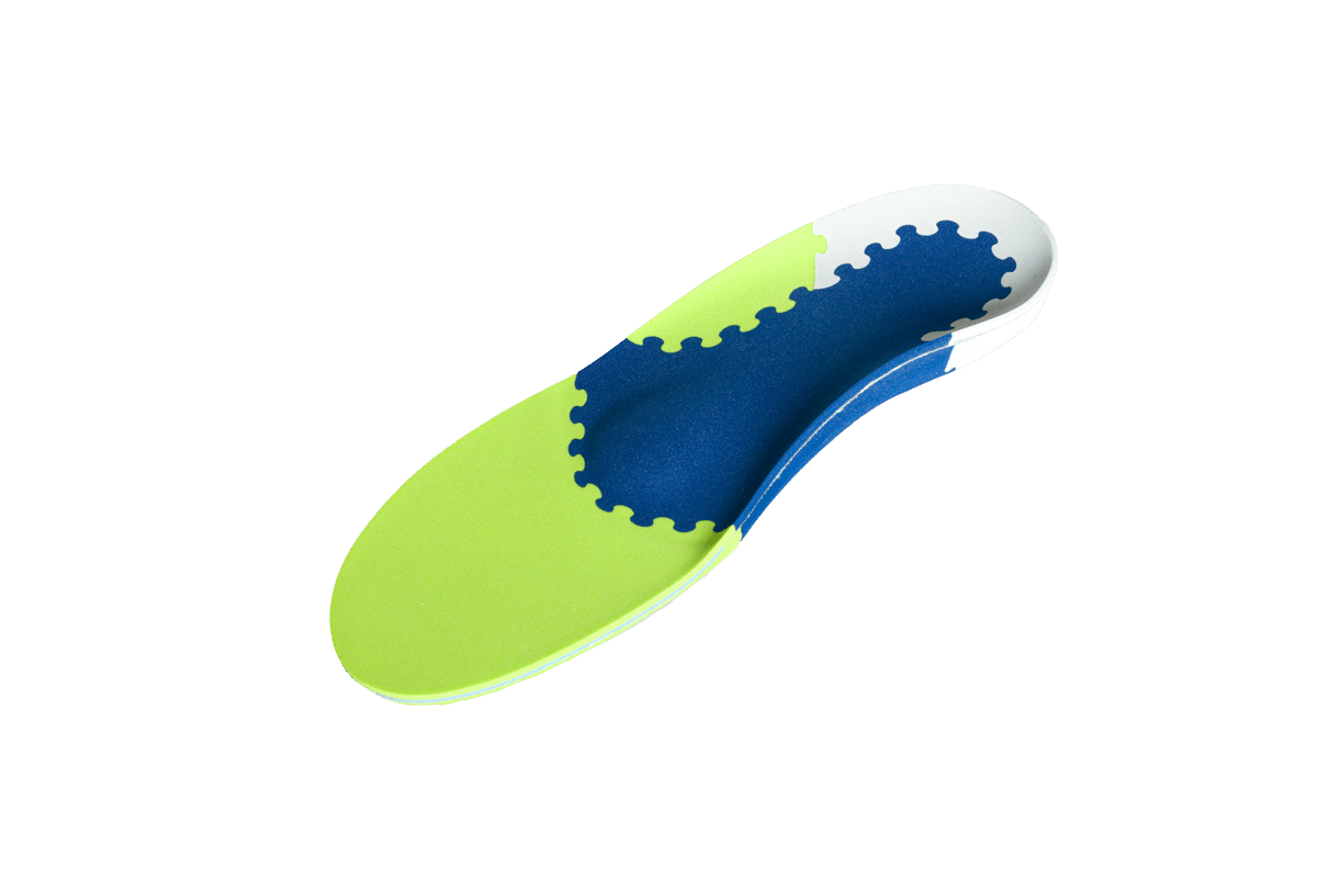 Unterschiedliche Härtegrade des Einlagenmaterials - hilfreich beim Sport und in der Freizeit